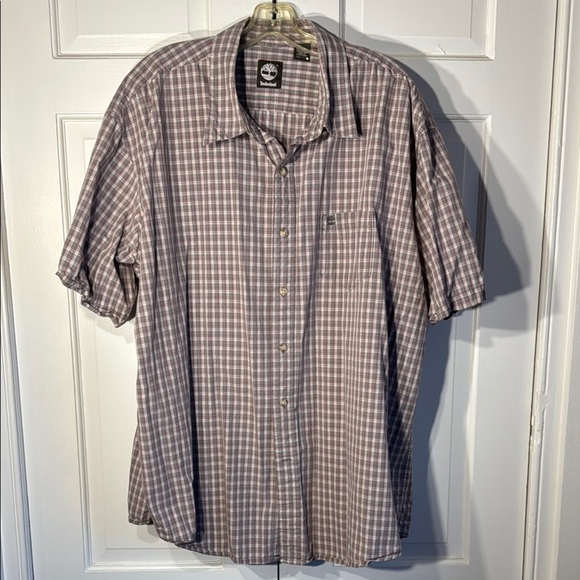 Timberland Gray Casual Button Down Shirt - Picture 1 of 4